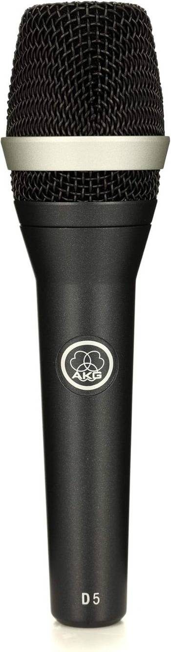 AKG D5 - Micrófono dinámico (para voz, de mano), color negro