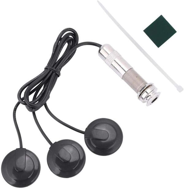 Ezweiji Guitarra Piezo Pastilla, Contacto Micrófono Transductor