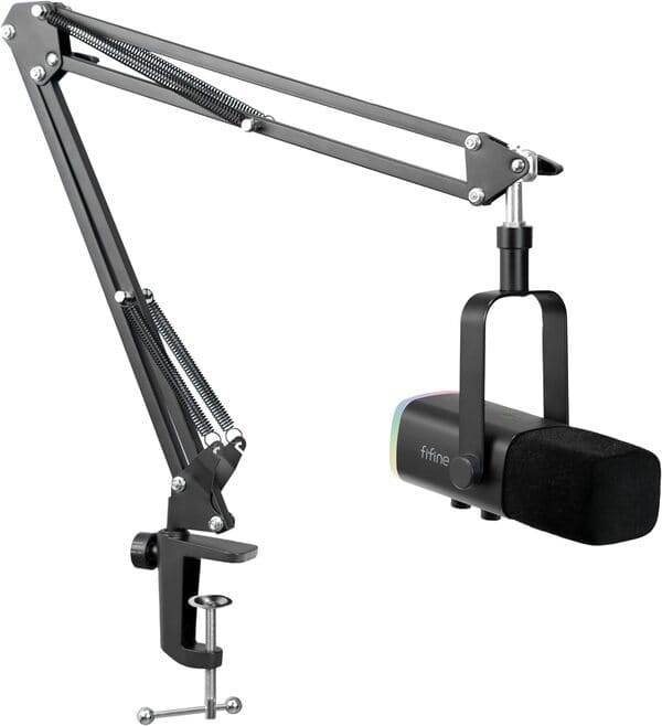 FIFINE XLR Streaming Micrófono Dinámico de Podcast