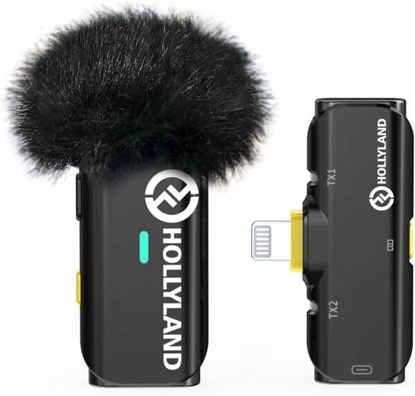 Hollyland Lark C1 Micrófono de Solapa Inalámbrico para iPhone
