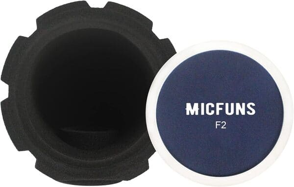 Micfuns F2 - Filtro acústico profesional para micrófonos de estudio