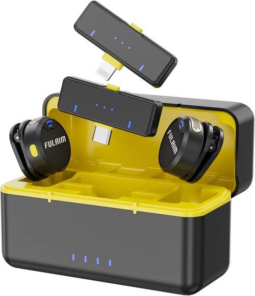 Micrófono Lavalier Inalámbrico para iPhone Android PC