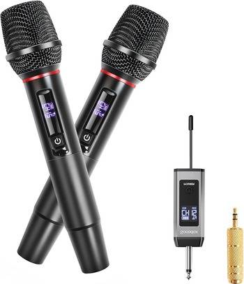 Microfonos Inalambricos Set con Receptor