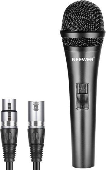 Neewer - Micrófono dinámico cardioide con Cable Macho XLR a Hembra XLR