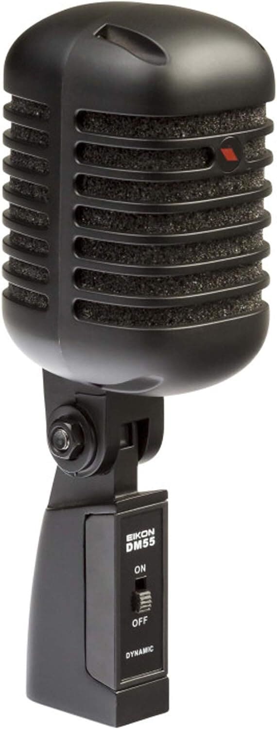 PROEL Eikon DM55V2RDBK Micrófono Vocal Dinámico Profesional Vintage negro satinado