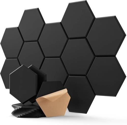 Paneles acústicos hexagonales autoadhesivos