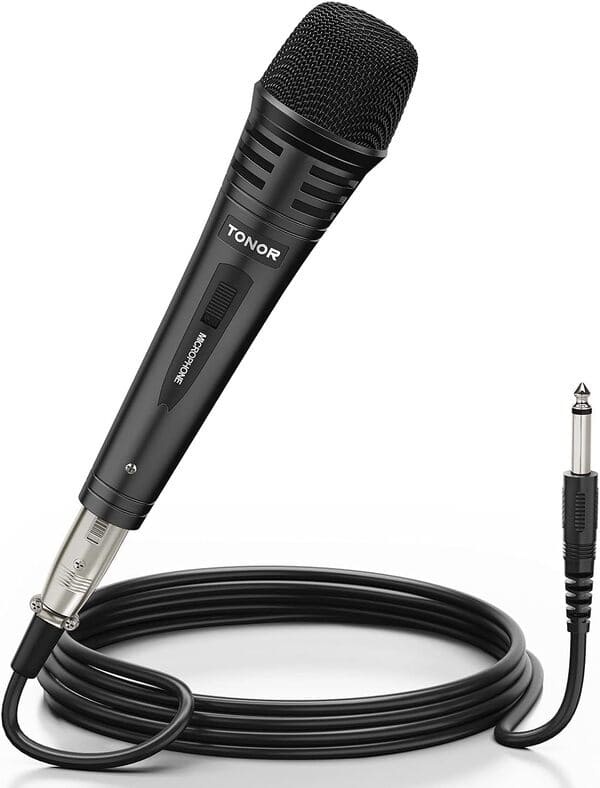 TONOR Micrófono dinámico de Karaoke para Cantar con Cable XLR