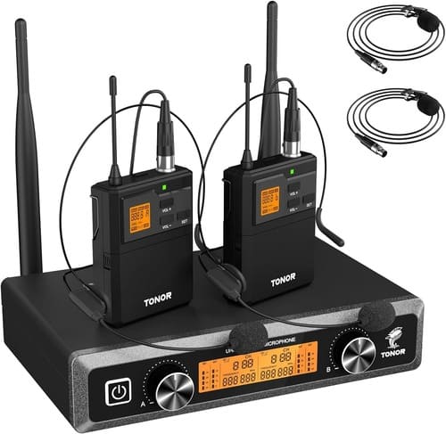 TONOR Sistema de Microfono Inalambrico