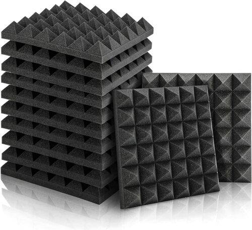 aislante acustico forma piramide